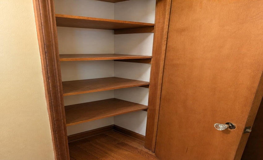 Downstairs hallway closet or pantry