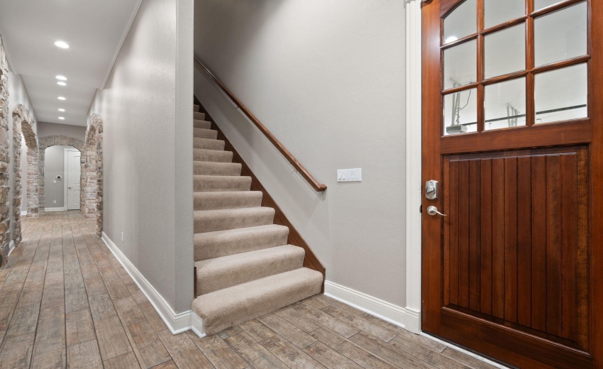 Garage Entry & Stairs to Upper Level