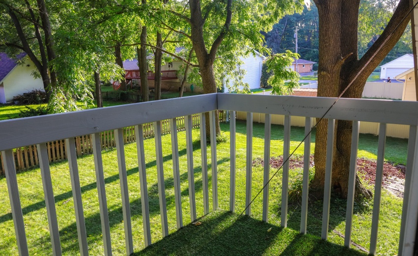 view from balcony