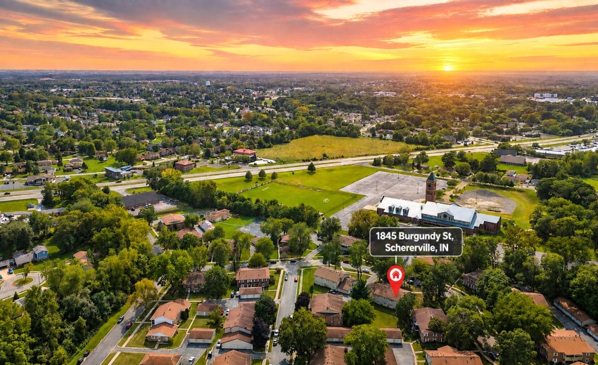 Neighborhood aerial view