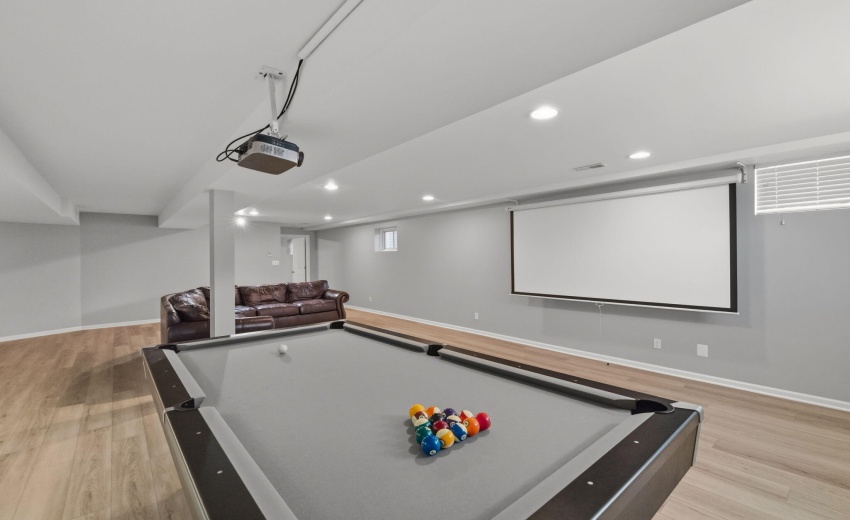 Finished Basement Rec Room