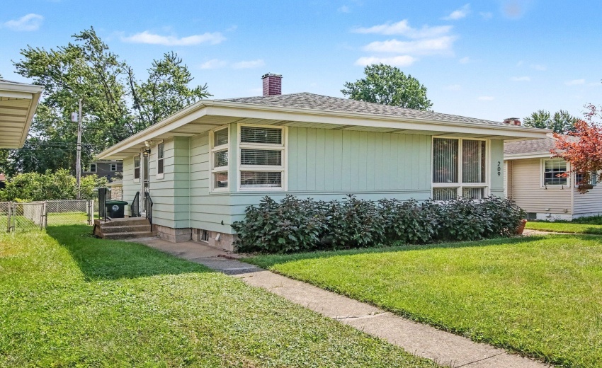Side view of home